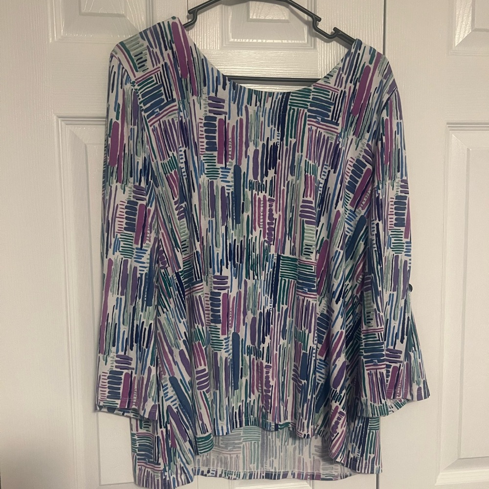 Habitat Multicolor Abstract Blouse